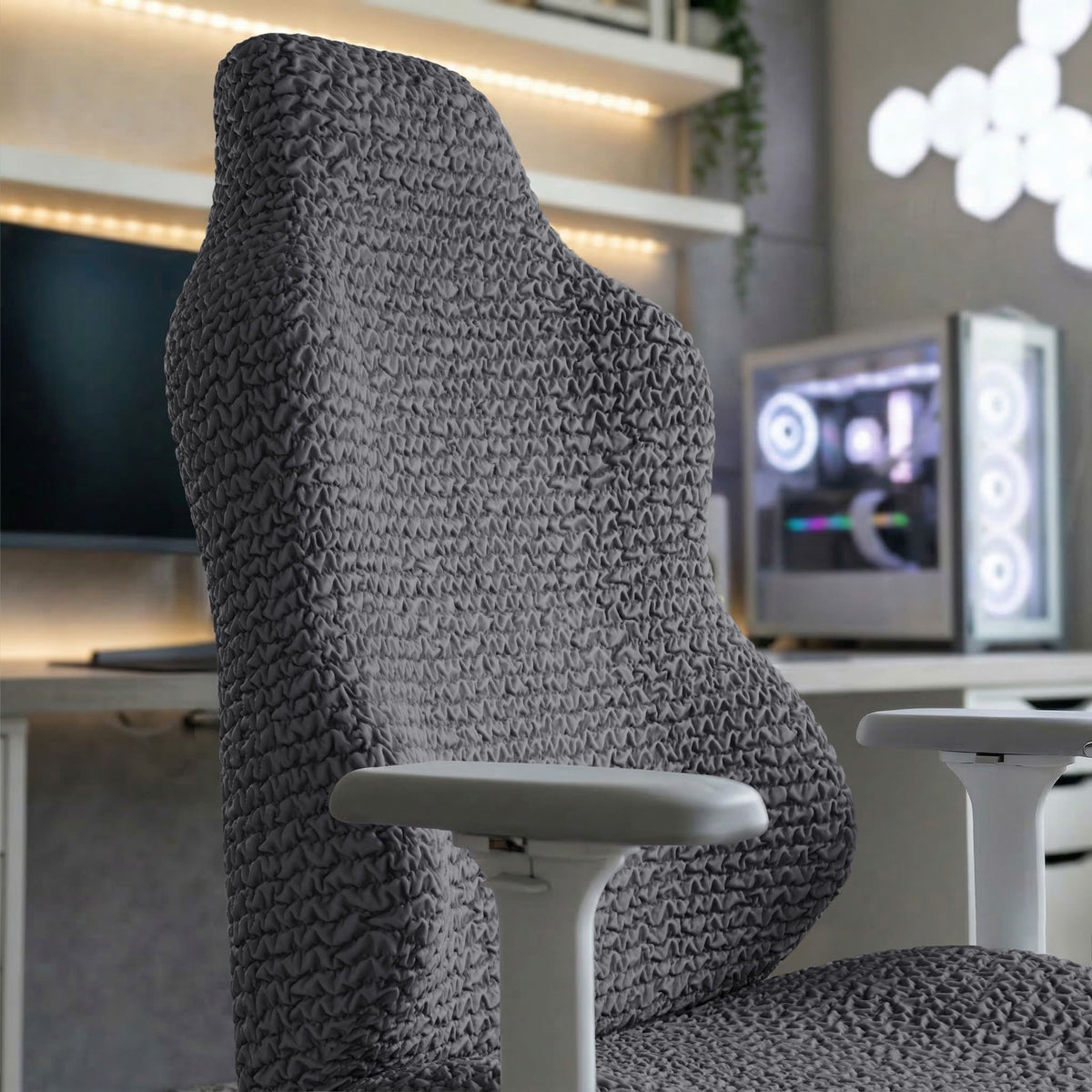Gaming Chair Slipcover, Comfort Collection – Dark Grey, interior view 2 | Dark Grey