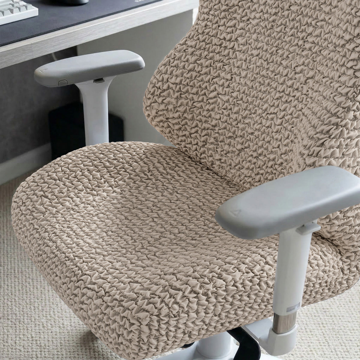 Gaming Chair Slipcover, Comfort Collection – Macadamia, interior view 4 | Macadamia