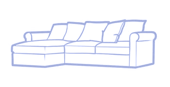 GRONLID SOFA WITH CHAISE COVER