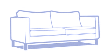 KARLSTAD 2 SEATER LOVESEAT COVER