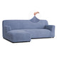 L-Shaped Sofa Slipcover (Left Chaise), Embrace Collection – Blue, front view | Blue