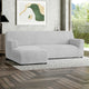 L-Shaped Sofa Slipcover (Left Chaise), Embrace Collection – Light Grey, interior view 1 | Light Grey