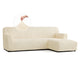 L-Shaped Sofa Slipcover (Right Chaise), Embrace Collection – Cream, front view | Cream