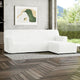 L-Shaped Sofa Slipcover (Right Chaise), Embrace Collection – Crisp White, interior view 1 | Crisp White