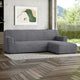 L-Shaped Sofa Slipcover (Right Chaise), Embrace Collection – Dark Grey, interior view 1 | Dark Grey