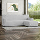 L-Shaped Sofa Slipcover (Right Chaise), Embrace Collection – Light Grey, interior view 1 | Light Grey