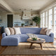 L-Shaped Sofa Slipcover (Left Chaise), Comfort Collection – Blue, interior view 1 | Blue