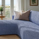 L-Shaped Sofa Slipcover (Left Chaise), Comfort Collection – Blue, interior view 3 | Blue