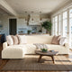L-Shaped Sofa Slipcover (Left Chaise), Comfort Collection – Cream, interior view 1 | Cream