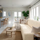 L-Shaped Sofa Slipcover (Left Chaise), Comfort Collection – Cream, interior view 2 | Cream