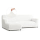 L-Shaped Sofa Slipcover (Left Chaise), Comfort Collection – Crisp White, front view | Crisp White