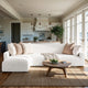 L-Shaped Sofa Slipcover (Left Chaise), Comfort Collection – Crisp White, interior view 1 | Crisp White