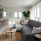 L-Shaped Sofa Slipcover (Left Chaise), Comfort Collection – Dark Grey, interior view 2 | Dark Grey