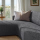 L-Shaped Sofa Slipcover (Left Chaise), Comfort Collection – Dark Grey, interior view 3 | Dark Grey