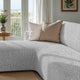 L-Shaped Sofa Slipcover (Left Chaise), Comfort Collection – Light Grey, interior view 3 | Light Grey