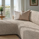 L-Shaped Sofa Slipcover (Left Chaise), Comfort Collection – Macadamia, interior view 3 | Macadamia