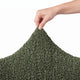 L-Shaped Sofa Slipcover (Left Chaise), Comfort Collection – Moss Green, stretch view | Moss Green