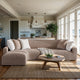 L-Shaped Sofa Slipcover (Left Chaise), Comfort Collection – Soft Taupe, interior view 1 | Soft Taupe
