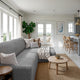 L-Shaped Sofa Slipcover (Right Chaise), Comfort Collection – Ash, interior view 2 | Ash