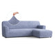 L-Shaped Sofa Slipcover (Right Chaise), Comfort Collection – Blue, front view | Blue