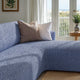 L-Shaped Sofa Slipcover (Right Chaise), Comfort Collection – Blue, interior view 3 | Blue