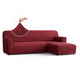 L-Shaped Sofa Slipcover (Right Chaise), Comfort Collection – Burgundy, front view | Burgundy