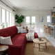 L-Shaped Sofa Slipcover (Right Chaise), Comfort Collection – Burgundy, interior view 2 | Burgundy