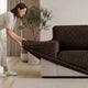 L-Shaped Sofa Slipcover (Right Chaise), Comfort Collection – Dark Brown, installation view | Dark Brown