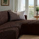 L-Shaped Sofa Slipcover (Right Chaise), Comfort Collection – Dark Brown, interior view 3 | Dark Brown