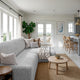 L-Shaped Sofa Slipcover (Right Chaise), Comfort Collection – Light Grey, interior view 2 | Light Grey