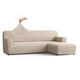L-Shaped Sofa Slipcover (Right Chaise), Comfort Collection – Macadamia, front view | Macadamia