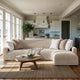 L-Shaped Sofa Slipcover (Right Chaise), Comfort Collection – Macadamia, interior view 1 | Macadamia