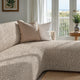 L-Shaped Sofa Slipcover (Right Chaise), Comfort Collection – Macadamia, interior view 3 | Macadamia