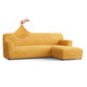 L-Shaped Sofa Slipcover (Right Chaise), Comfort Collection – Mango, front view | Mango