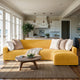 L-Shaped Sofa Slipcover (Right Chaise), Comfort Collection – Mango, interior view 1 | Mango