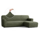 L-Shaped Sofa Slipcover (Right Chaise), Comfort Collection – Moss Green, front view | Moss Green