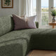L-Shaped Sofa Slipcover (Right Chaise), Comfort Collection – Moss Green, interior view 3 | Moss Green