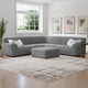 Large Corner Sofa Slipcover, Comfort Collection – Ash, interior view 1 | Ash