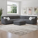 Large Corner Sofa Slipcover, Comfort Collection – Dark Grey, interior view 1 | Dark Grey