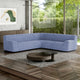 Large Corner Sofa Slipcover, Embrace Collection – Blue, interior view 1 | Blue