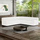 Large Corner Sofa Slipcover, Embrace Collection – Crisp White, interior view 1 | Crisp White