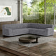Large Corner Sofa Slipcover, Embrace Collection – Dark Grey, interior view 1 | Dark Grey
