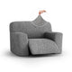 Large Reclining Armchair Slipcover, Comfort Collection – Ash, front view | Ash