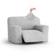 Large Reclining Armchair Slipcover, Comfort Collection – Light Grey, front view | Light Grey