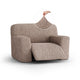 Large Reclining Armchair Slipcover, Comfort Collection – Soft Taupe, front view | Soft Taupe