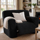 Large Reclining Armchair Slipcover, Embrace Collection – Black, interior view 1 | Black