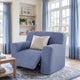 Large Reclining Armchair Slipcover, Embrace Collection – Blue, interior view 2 | Blue
