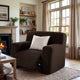 Large Reclining Armchair Slipcover, Embrace Collection – Dark Brown, interior view 2 | Dark Brown