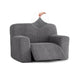 Large Reclining Armchair Slipcover, Embrace Collection – Dark Grey, front view | Dark Grey