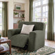 Large Reclining Armchair Slipcover, Embrace Collection – Moss Green, interior view 2 | Moss Green